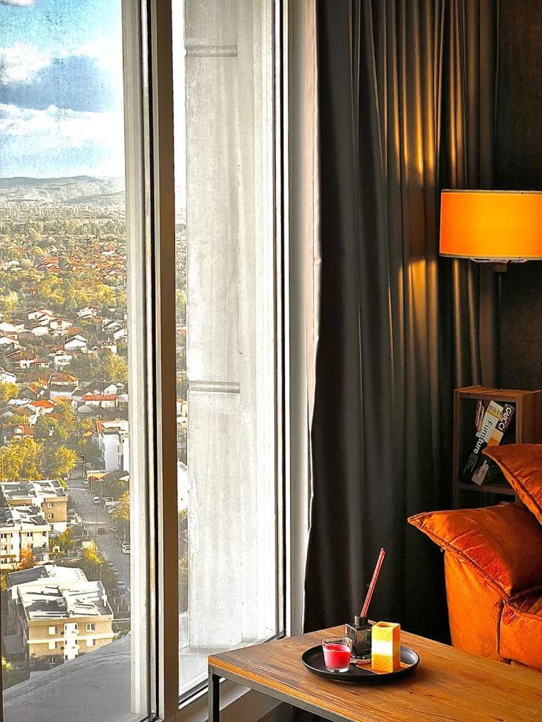 Alfred Sky Smart Apartment 29Th Spa Included Skopje Eksteriør bilde