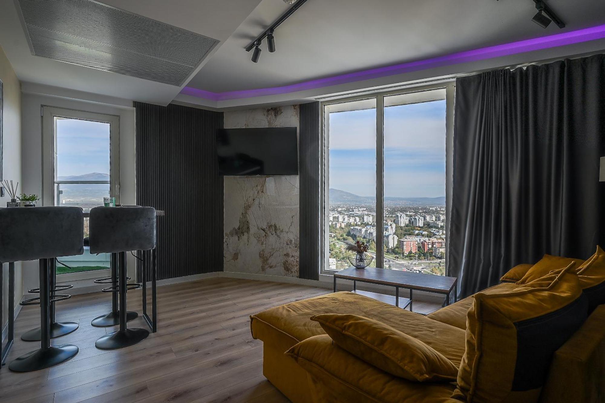 Alfred Sky Smart Apartment 29Th Spa Included Skopje Eksteriør bilde